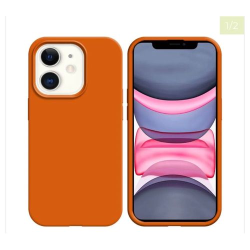 Coque Silicone Compatible Pour Apple Iphone 11 Orange