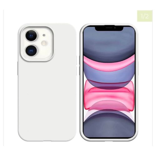 Coque Silicone Compatible Pour Apple Iphone 11 Blanc
