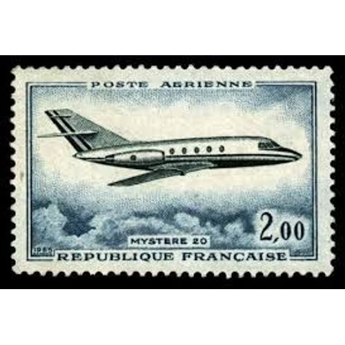 Dassault "Mystère 20" Année 1965 Poste Aérienne N° 42 Yvert Et Tellier Luxe