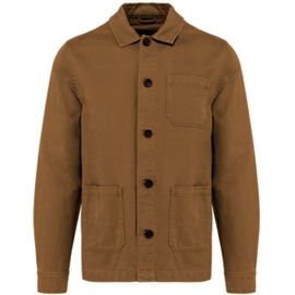 Veste Worker Écoresponsable Délavée - Homme - Pat610 - Marron Washed Sugar