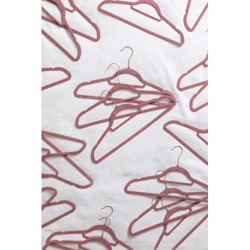 Lot De 20 Cintres Palou Gold Mousse Terracotta
