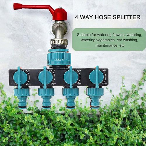 4 Way Hose Splitter Tuyau Splitter 4 Way Shut Off Valve Tuyau En Plastique