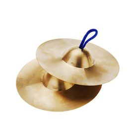 15cm / 5.9in Mini Petits Enfants Enfants Cuivre Main Cymbales Gong Band
