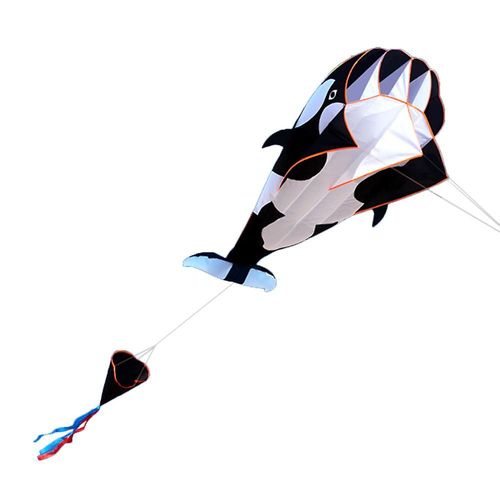 3d Kite Énorme Parafoil Souple Sans Cadre Géant Baleine Volant Cerf-Volant