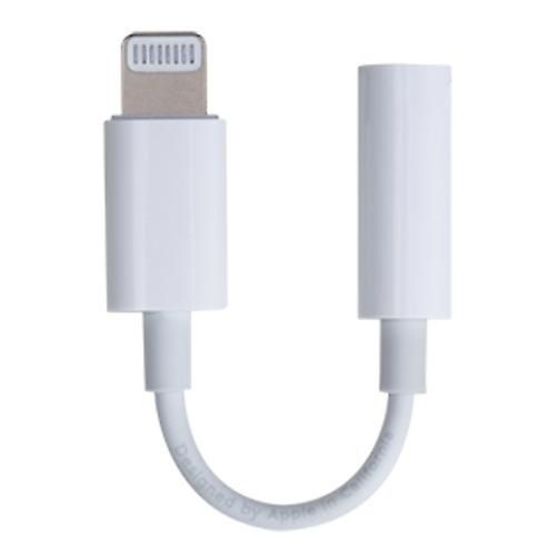 Adaptateur Jack 3,5 mm vers Lightning 15 cm, blanc