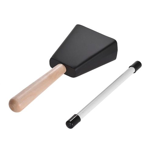 Cloche À Vache En Métal Professionnelle Avec Instrument De Percussion À Maillet À Poignée En Bois