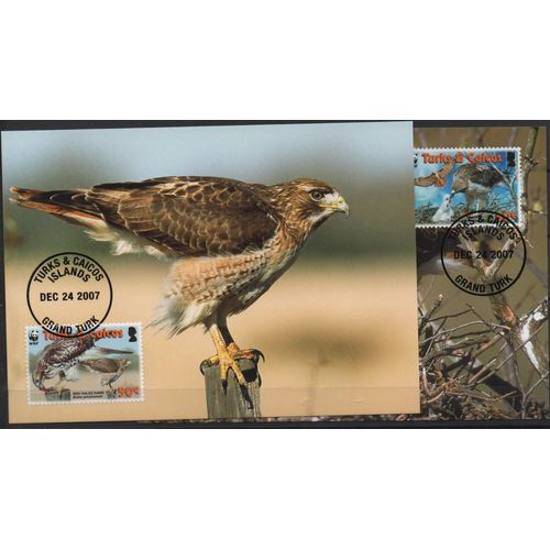Iles Turks Et Caïques ( Antilles Cartes Les Oiseaux De Proie Wwf