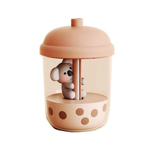 1 Pcs Nouveau Mignon Koala Lait Tasse À Thé Humidificateur Haut Brouillard Ménage Petit Portable Bureau USB Mini Parfum, Marron