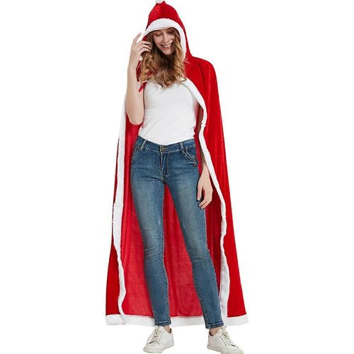 Cape De Noël Cape À Capuche Costume Pour Femmes Cosplay Stage Performance Costume,M