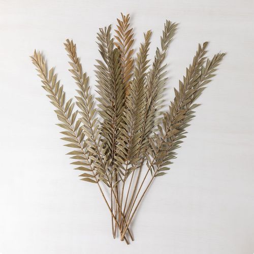 Lot De 10 Branches Sèches Décoratives Sarat Vert Bambou