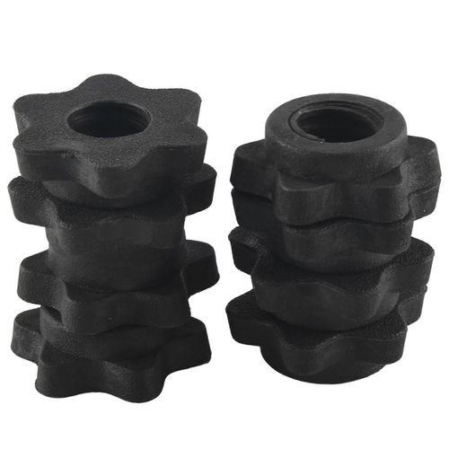 4 Paires D¿Écrou Hexagonal D¿Haltères, Écrou De Tige D¿Haltères, Colliers Pour Barres D¿Haltères D¿Entraînement Sportifs