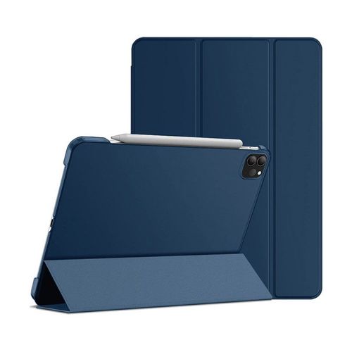 Etui Smart Cover Ipad Pro 11 Pouces (Toutes Générations) Bleu À Rabat Avec Support