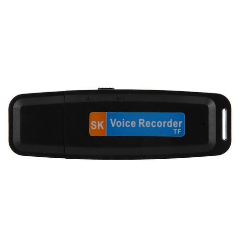 Mini enregistreur audio numérique U-Disk USB 3.0 Clés USB 3.0 Prise en charge maximale Carte mémoire de 32 Go Noir