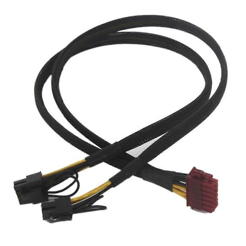 Câble d¿alimentation 12 broches vers double PCI-E 8 broches (6 + 2 broches) pour bloc d¿alimentation modulaire