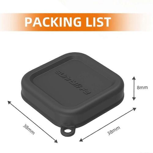 pour Pro Lens Housse de protection Capuchon d¿objectif en silicone 360 Housse de protection multifonctionnelle, noir