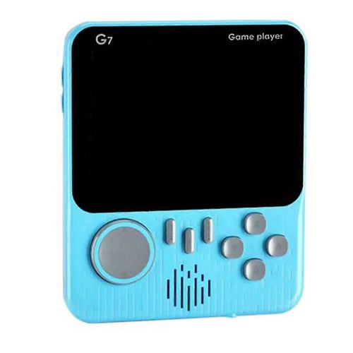 Version pour deux personnes G7 Consoles de jeux Consoles de jeux à la main 3,5 pouces 666 en 1 Consoles Bleu
