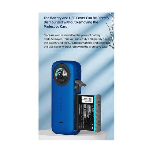 pour X3 Body Silicone Cover pour X3 Lens Housse de protection Protection Accessoires de protection Bleu