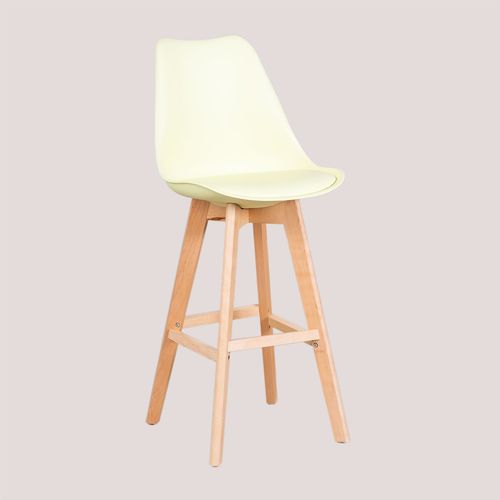 Lot De 2 Tabourets Hauts (76 Cm) Nordic Mousse Citron