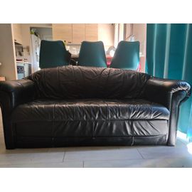A Vendre Canapé En Cuir De Vachette Convertible 2 Places