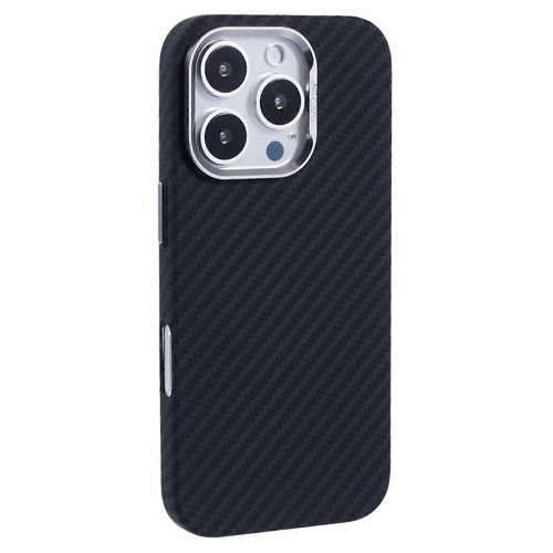 Pour Iphone 16 Pro Max Coque Compatible Avec Le Téléphone Pc Magsafe Carbon Fiber Fibre Texture Water-Transfer