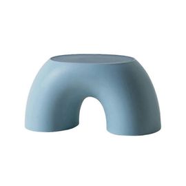 Tabouret En Forme D'Arc-En-Ciel Repose-Pieds Pour Enfants Escabeau Siège Pour Salon Meubles D'Intérieur Tabouret Pour Enfants Jouet Bleu