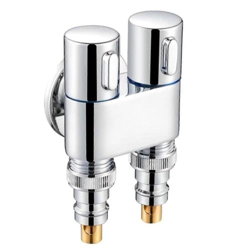 G1/2 Multifonctionnel Trois-Way Remplissage Angle Vanne Mural 1 en 2 Out Eau Nettoyage Pulvérisateur Salle De Bain Accessoires-A