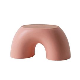 Tabouret En Forme D'Arc-En-Ciel Repose-Pieds Pour Enfants Escabeau Siège Pour Salon Meubles D'Intérieur Tabouret Pour Enfants Jouet Rose