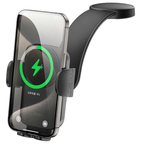 Wiwu Ch-322 Support De Voiture Chargeur Sans Fil 15w Support De Téléphone À Serrage Automatique
