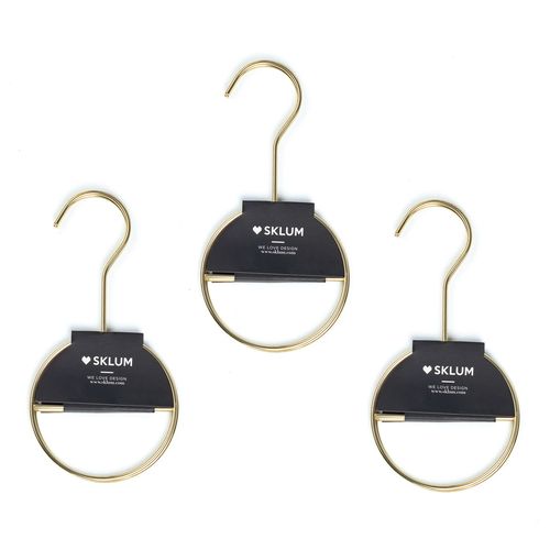 Lot De 6 Cintres Métallisés Pour Accessoires Gärde Doré
