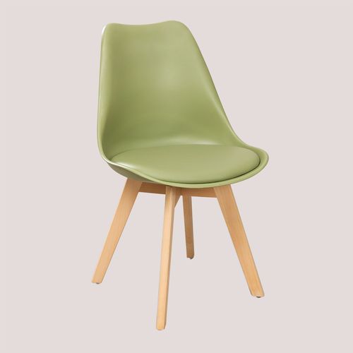 Pack De 4 Chaises Nordic Vert Militaire Clair