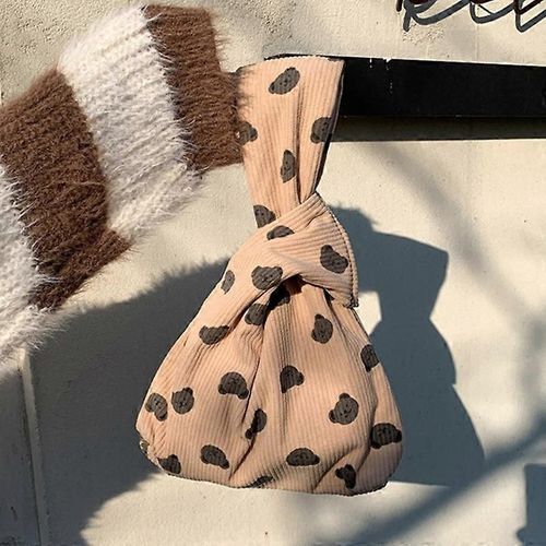 Type E TZ Léger Mini Velours côtelé Sac à main pour femmes Portable Porte-monnaie Sac fourre-tout