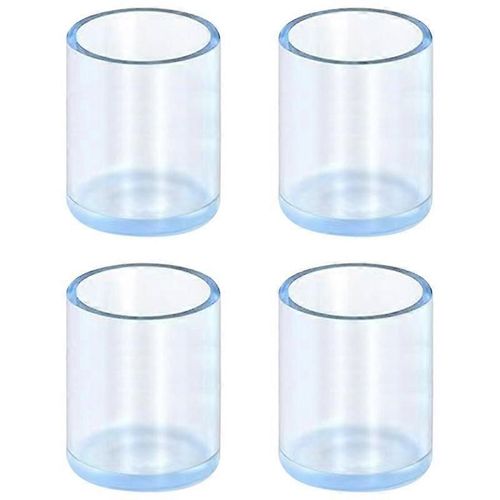 4pcs / Set 16mm Table Ronde En Caoutchouc Et Chaise Legeet Pad Caps Transparentoot Chaussette Coverurniture