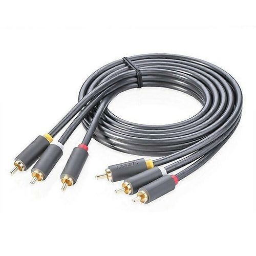 Type A UGREEN 10524 1,5 m 3 RCA mâle vers 3 RCA mâle Câble audio stéréo AUX Cord