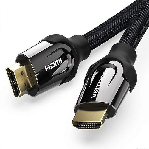 Type A VENTION VAA-B05-B200 2m 4K 60Hz Câble HDMI Mâle à Mâle Cordon Tressé Nylon HD