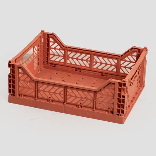 Boîte Pliable Et Empilable En Plastique Doli Terracota 40 Cm