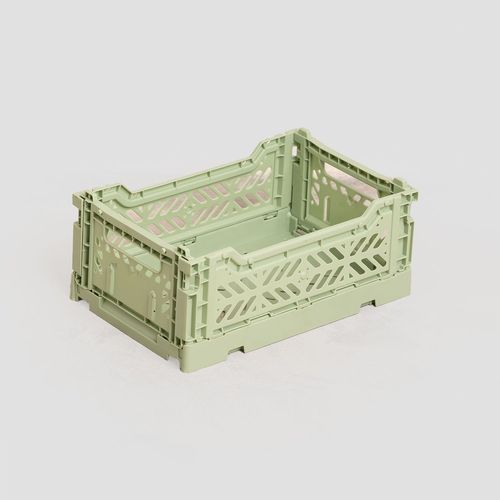Boîte Pliable Et Empilable En Plastique Doli Céladon 26 Cm