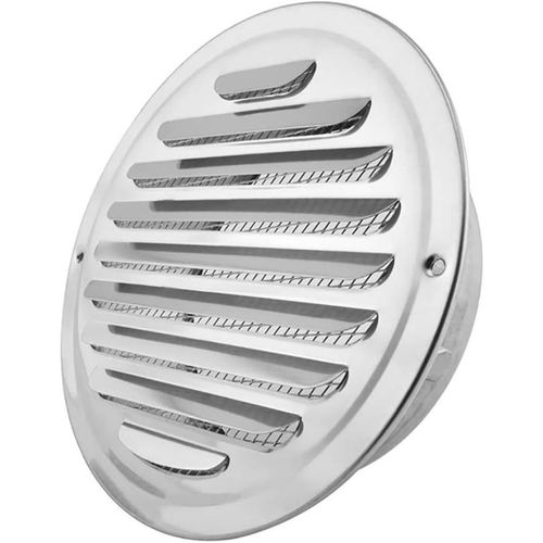 Grille d'Aération Métallique Ronde - Couverture de Grille d'Extraction d'Air pour Plafond ou Mur (150mm)