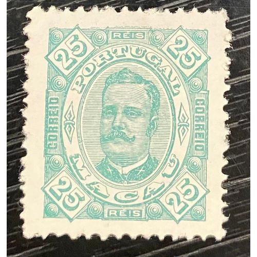 Timbre Macao 25 Reis 1894