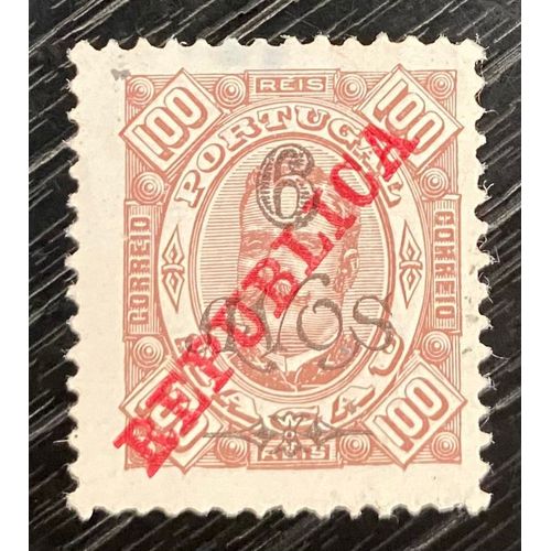 Timbre Macao 100 Reis 1913