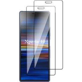 2 Films Protection Écran Verre Trempé Hd Anti-Rayures 9h Anti-Empreintes Compatible Sony Xperia 10