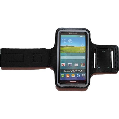 Brassard Sport Imperméable Pour Samsung Galaxy A30 - Housse De Protection Respirante Anti-Chocs Avec Pochette Clés, Léger Et Confortable Noir