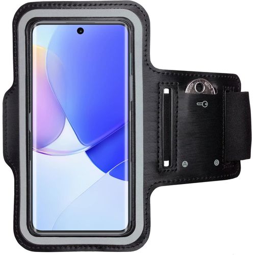 Brassard De Sport Téléphone Portable Pour Huawei Nova 9 & Honor 50 - Brassard Réglable Anti-Sueur Avec Poche À Clés, Bandes Réfléchissantes Et Protection D'écran (Noir)