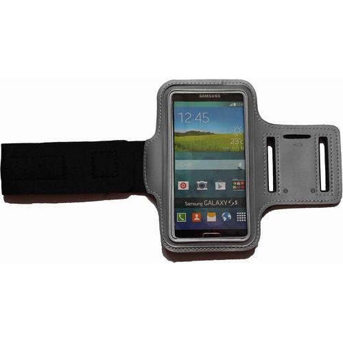 Brassard Sport Imperméable Pour Samsung Galaxy A30 Avec Sortie Casque, Anti-Chocs Respirant Léger Ajustable 24-38 Cm En Néoprène - Gris