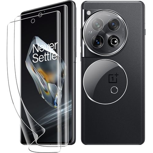 4 Films Protecteurs Écran Oneplus 12 - Tpu Auto-Cicatrisant, Protection Caméra 9h Anti-Rayures, Hd Transparent Installation Facile (Lot De 4)
