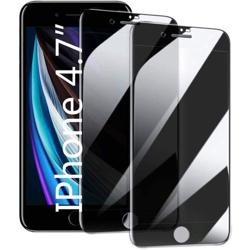 2 Films Protecteur D'écran Antispy Anti-Rayures Pour Iphone Se (2020/2022) Et Iphone 8/7 (4,7"") - Transparent
