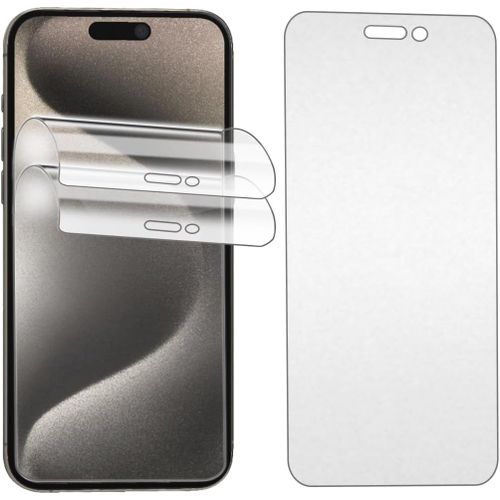 2pcs Film Protecteur Ecran Mat Anti-Reflets Pour Iphone 15 Pro Max, Tpu Flexible Anti-Empreinte Digitale Et Anti-Rayures, Agréable Au Toucher
