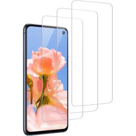 3 Films Protection Verre Trempé 9h Pour Samsung Galaxy S10e - Anti-Empreintes, Anti-Rayures, Ultra-Fin Sans Bulles (3 Pièces, Transparent)