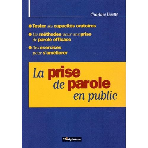 La Prise De Parole En Public