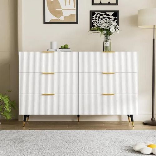 Elégant Sideboard Au Design Moderne, Commode Avec Tiroirs Et Beaucoup D'espace De Rangement