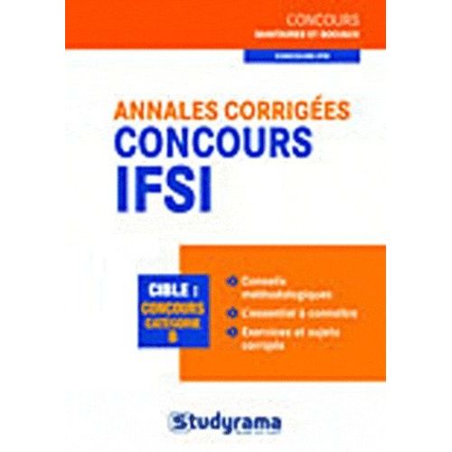 Annales Corrigées Concours Ifsi
